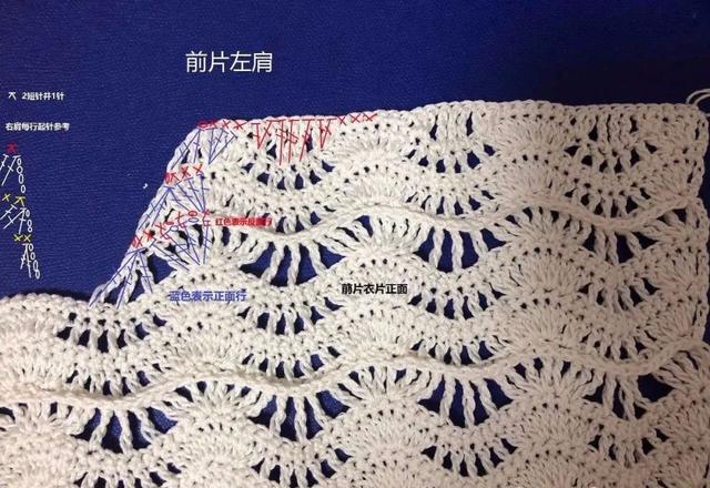 女童鉤針鏤空花長(zhǎng)外套開衫(有編織圖解)